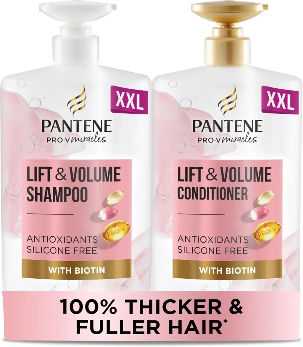 Pantene Hair Thickening Shampoo and Conditioner Set for Women