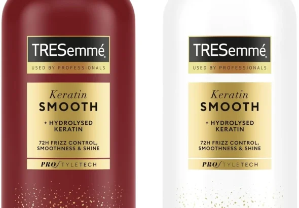 TRESemmé Keratin Smooth Shampoo and Conditioner Set for Frizz Control, 72-Hour Smoothness & Shine, 680 ml Each (2