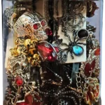 Gothic Jewelry Gift Set: Witchy Mystery Jewelry Jar with Necklace, Earrings, Ring, Bracelet, and Brooch for Unique Birthday and Anniversary Gifts