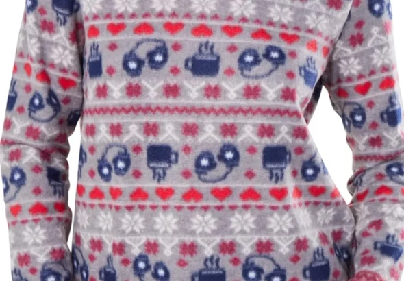 Cozy Ladies Plush Fleece Pajama Set