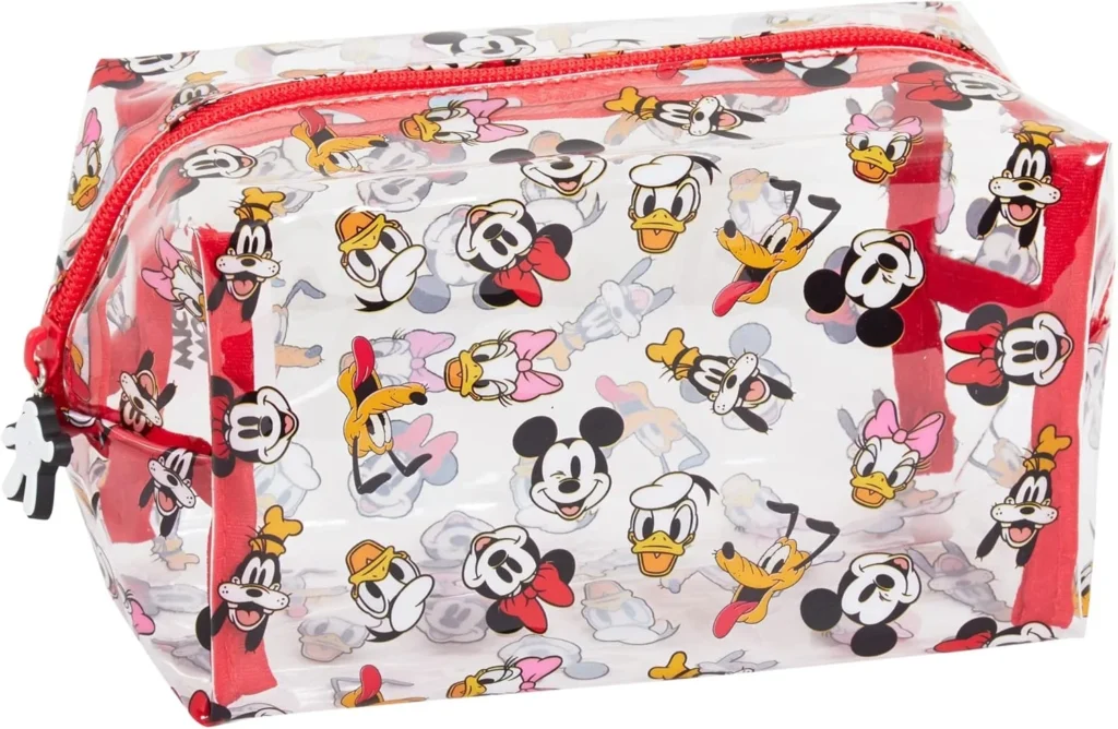 Mickey Mouse and Minnie Mouse Clear Makeup Bag