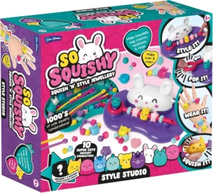 John Adams So Squishy Style Studio: Make Your Own Cute Fidget Rings, Bracelets & Necklaces | Arts & Crafts Jewellery Making Kit for Kids Age 5+