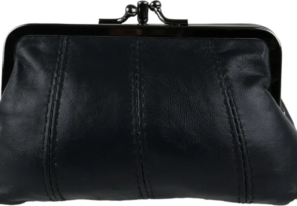 Oakridge Leather Ladies Coin Purse with Zipped Section | 4 Handy Colors