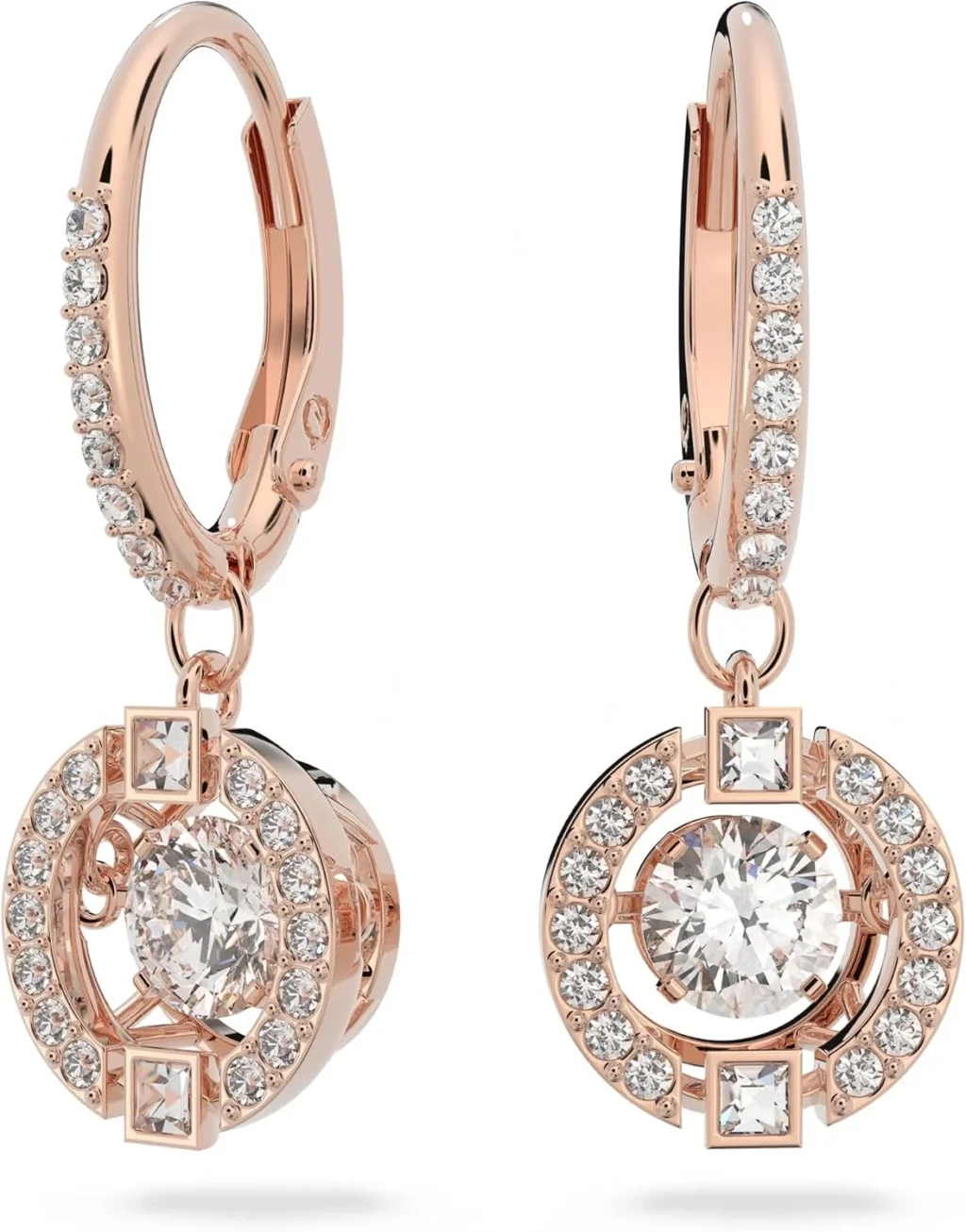 Swarovski Una Round Cut Drop Earrings