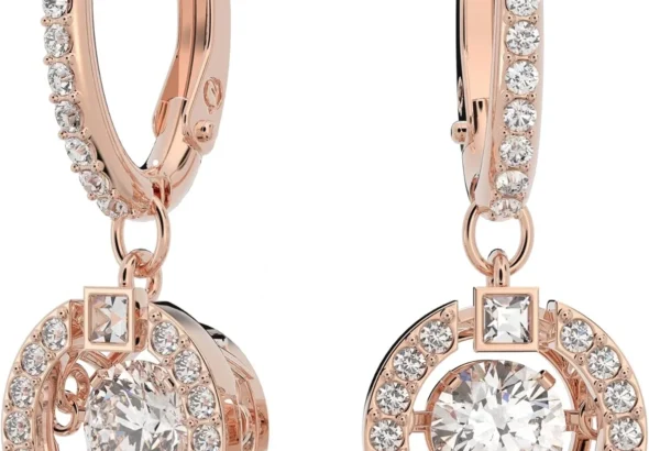 Swarovski Una Round Cut Drop Earrings