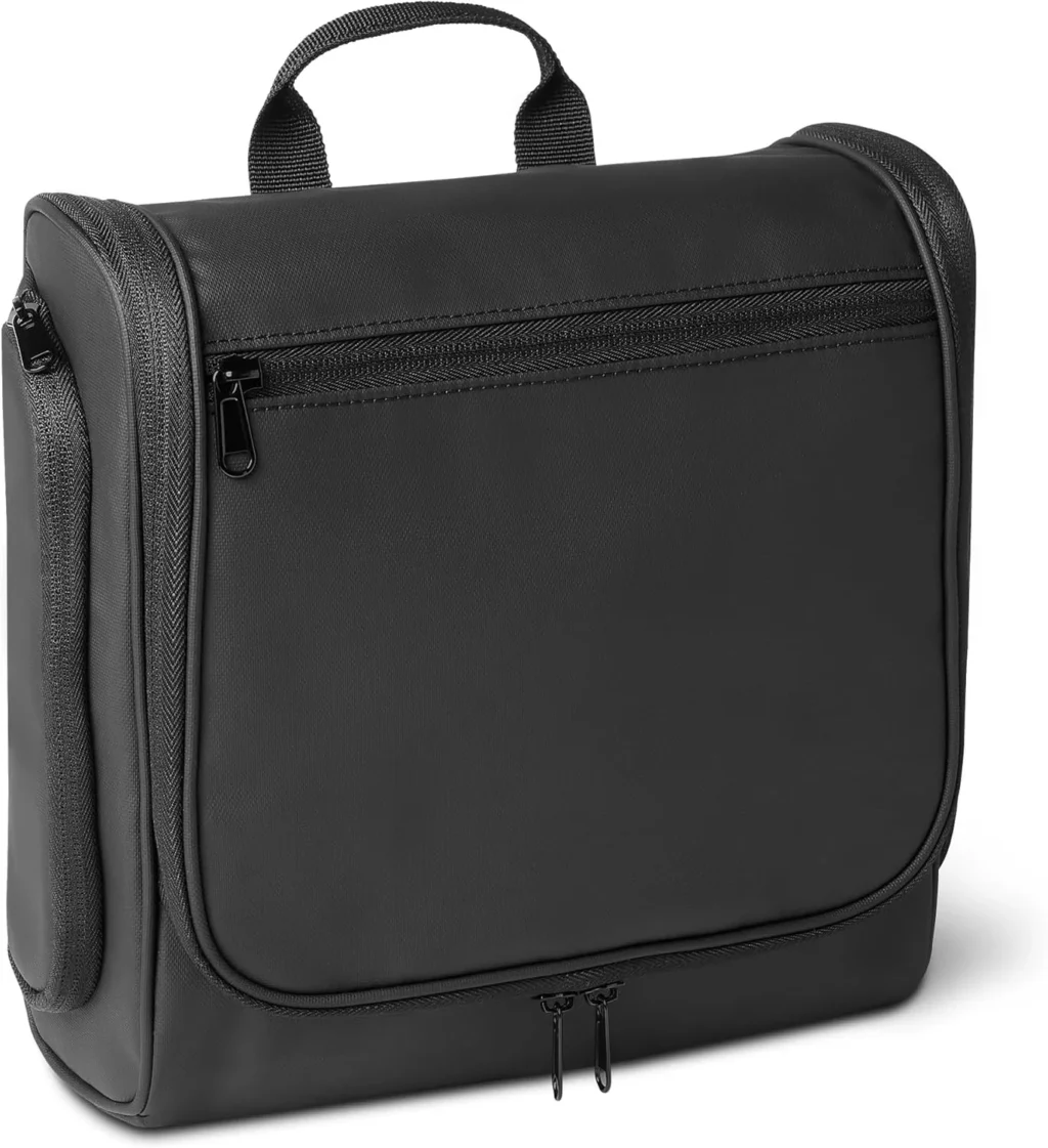 Amazon Essentials Large Hanging Travel Toiletry Bag for Men & Women - Portable Cosmetic Organizer Holds Full