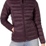 Amazon Essentials Women's Lightweight Long-Sleeve Puffer Jacket, Water