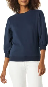 Amazon Essentials Women's French Terry Fleece Crewneck Sweatshirt