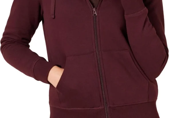 Cozy Amazon Essentials Women's Sherpa-Lined Fleece Jacket with Hood