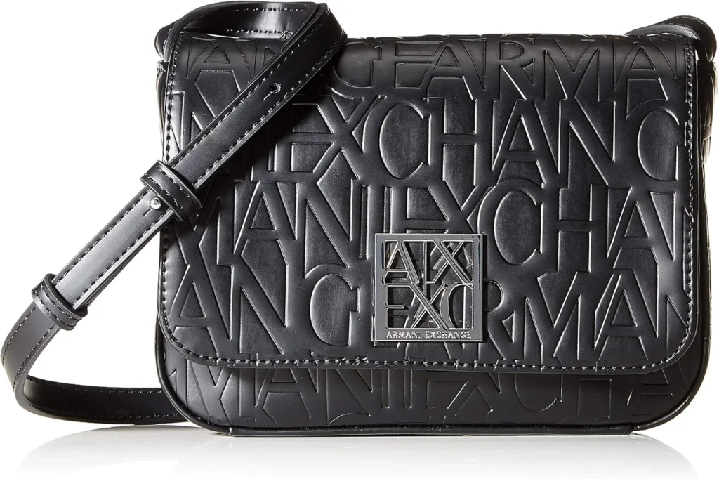 Armani Exchange Liz Small Black Shoulder Bag for Women