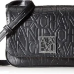 Armani Exchange Liz Small Black Shoulder Bag for Women