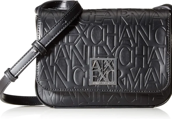 Armani Exchange Liz Small Black Shoulder Bag for Women
