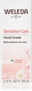 Weleda Sensitive Care Facial Cream, Organic Face Cream w. Natural Almond Extract, Gentle & Soothing Face Moisturiser, Paraben Free, Fragrance Free Face Cream for Women & Men by Weleda Skin Care - 30ml