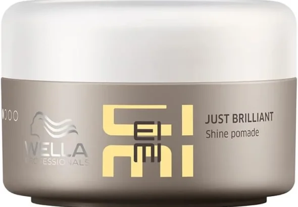 Wella Professionals EIMI Just Brilliant Hair Styling Pomade with Anti-Frizz Effect and Heat Protection, Hold Level 1, 75 ml