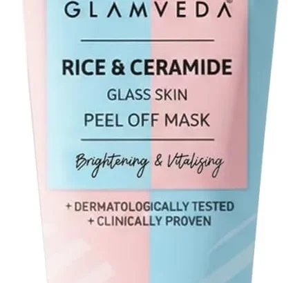 Glamveda Korean Glass Skin Rice & Ceramide Peel Off Mask