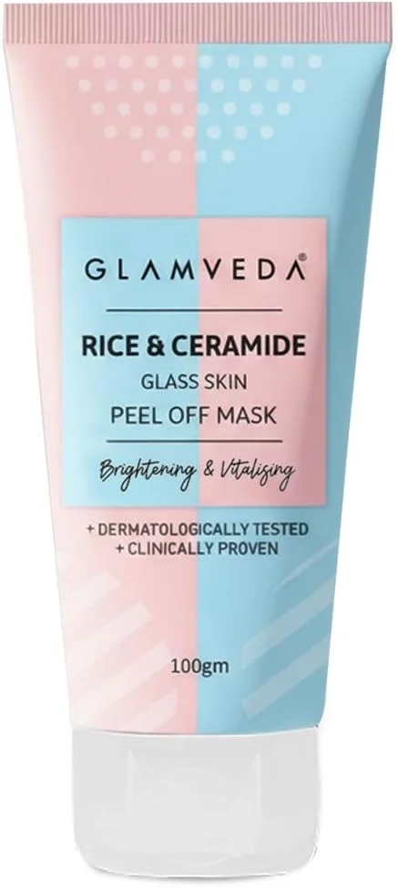 Glamveda Korean Glass Skin Rice & Ceramide Peel Off Mask