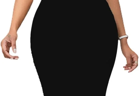 Elegant Ruffled Midi Church Dress for Women