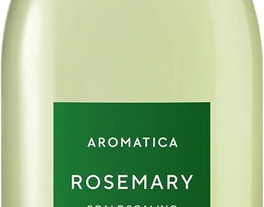 AROMATICA Rosemary Scalp Scaling Shampoo - Thinning Hair Loss Natural Rosemary Essential oil for Women - Vegan Hair Growth Biotin Korean Shampoo - Free from Sulfate, Silicone, and Paraben (400ml)