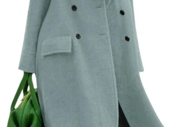 Women's Winter Coat Oversized Wool Blend Peacoat