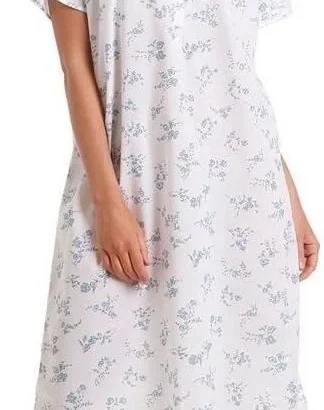 Lady Olga Ladies Poly Cotton Floral Short Sleeve Nightdress from 10-32