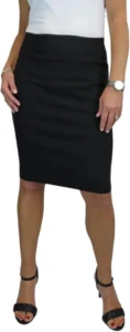 Pencil Skirt for Women Stretch Office Above Knee Slim Fit