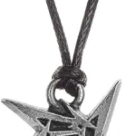 Alchemy Rocks Metallica Ninja Star Pendant Necklace (Black/Silver)