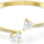 Swarovski Mesmera Heart Bangle in White