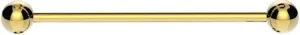 Industrial Scaffold Barbell 16g 35mm Surgical Steel Gold