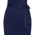 GRACE KARIN Women Bodycon Dress Cap Sleeve Business Dresses with Belt Formal Dress