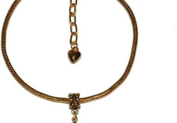 Queen Of Spades Enamel Charm Euro Anklet Ankle Chain Jewellry QOS Cuckold Gold - Sexy Jewels