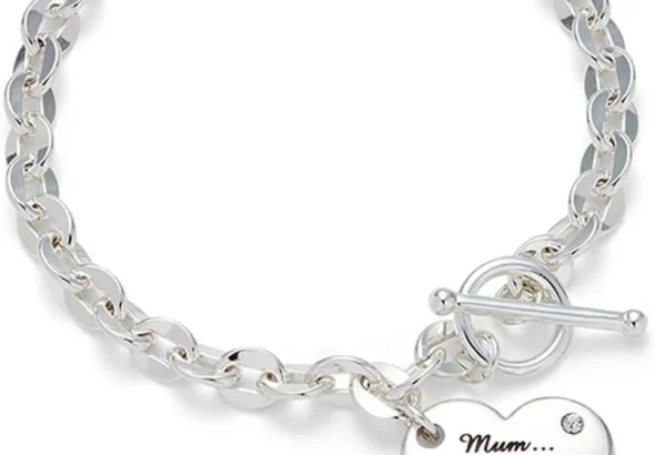 equilibrium Duo Style Silver Plated Mum Bracelet 344773