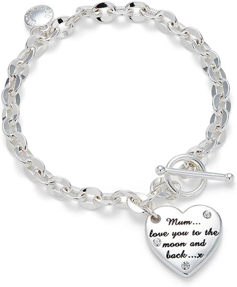 equilibrium Duo Style Silver Plated Mum Bracelet 344773