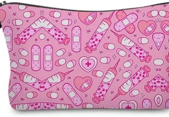 Medical Nurse Printed Cosmetic Bag