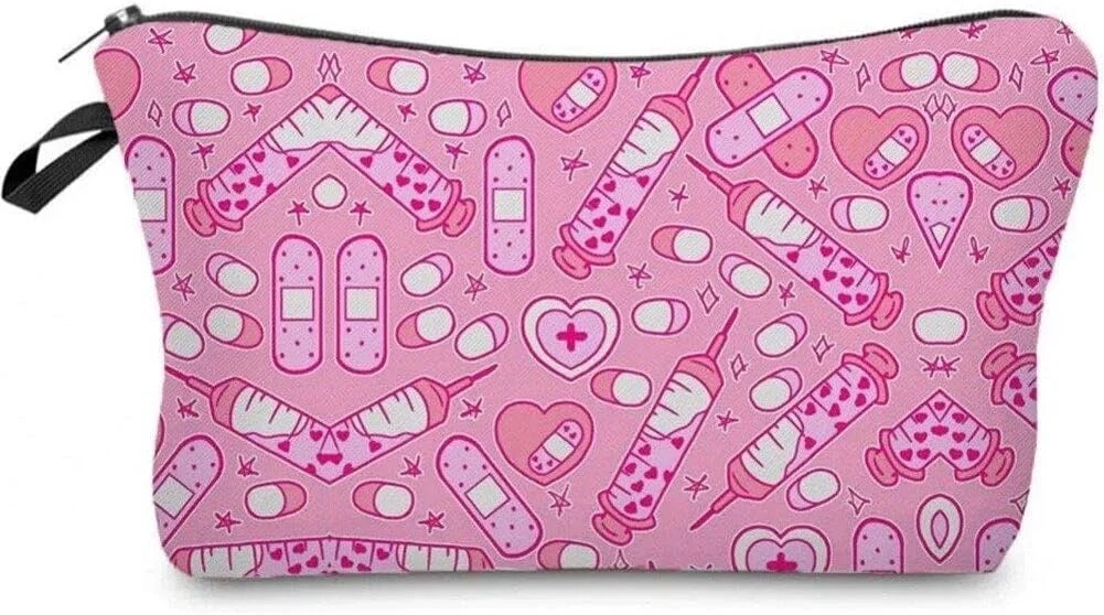 Medical Nurse Printed Cosmetic Bag