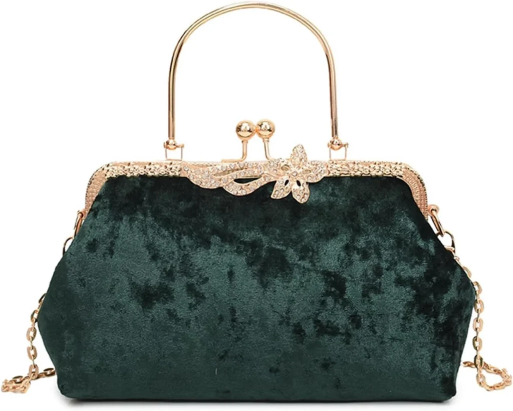 NICOLE & DORIS Women Clutch Purses Ladies Evening Bag Velvet Handbag Crossbody Shoulder Bag Grab Bags Luxury Clutch Bags Party Bag Prom Wedding Bag