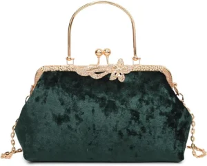 NICOLE & DORIS Women Clutch Purses Ladies Evening Bag Velvet Handbag Crossbody Shoulder Bag Grab Bags Luxury Clutch Bags Party Bag Prom Wedding Bag