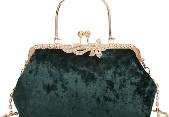 NICOLE & DORIS Women Clutch Purses Ladies Evening Bag Velvet Handbag Crossbody Shoulder Bag Grab Bags Luxury Clutch Bags Party Bag Prom Wedding Bag