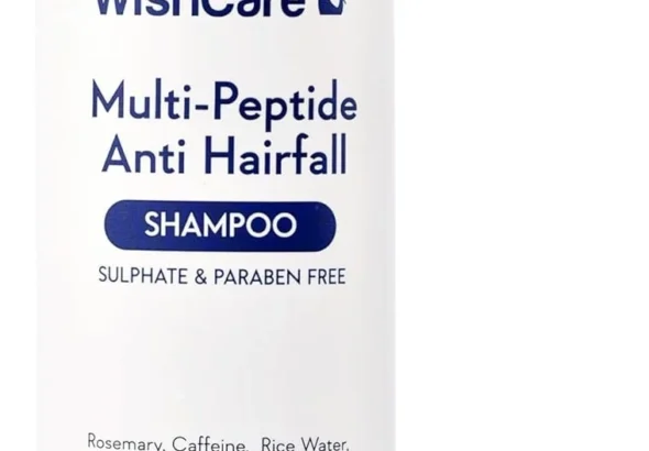 WishCare Multi Peptide Anti Hairfall Shampoo  Paraben & Sulphate Free Shampoo for Women & Men with Rice Water, Rosemary, Hyaluronic Acid & Caffeine for Hairfall Control 250ml