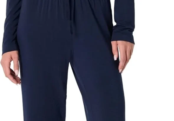 Amazon Essentials x Sofia Grainge Women's Long Sleeve Henley Pyjama Set