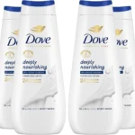 Dove Advanced Care Sulphate Free Body Wash for Women Made with Skin-Natural Nourishers and Micromoisture Provides 24 Hours Renewing Lotion-Soft Softer Skin, 400ml Pack of 4