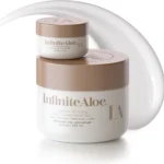 Aloe Vera Body & Face Moisturizer  Fragrance Free Face Cream, Body Cream, Hand Lotion for Dry Skin  1 Large Jar (8 Oz.) & 1 Travel Jar (0.5 Oz.)  Full Body Lotion for Skin Care by InfiniteAloe