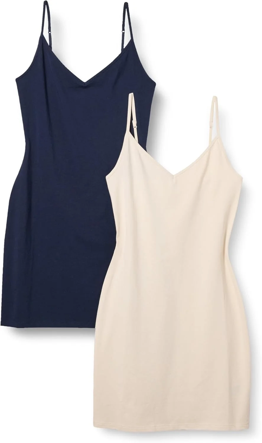Amazon Essentials Women's Slim Fit Cotton Layering Cami Slip Dress