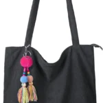 FITDON Corduroy Totes Bag with Zip, Shoulder Bags Handbags Women's Hobos Large Capacity Shopping Bag with Inner Pocket for Work School Beach Travel