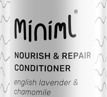 Miniml Natural English Lavender and Chamomile Conditioner - Nourish and Repair - For Dry, Damaged Hair with Pro-Vitamin B5 - Sulphate and Paraben Free, Vegan and Cruelty Free - 1L Bottle