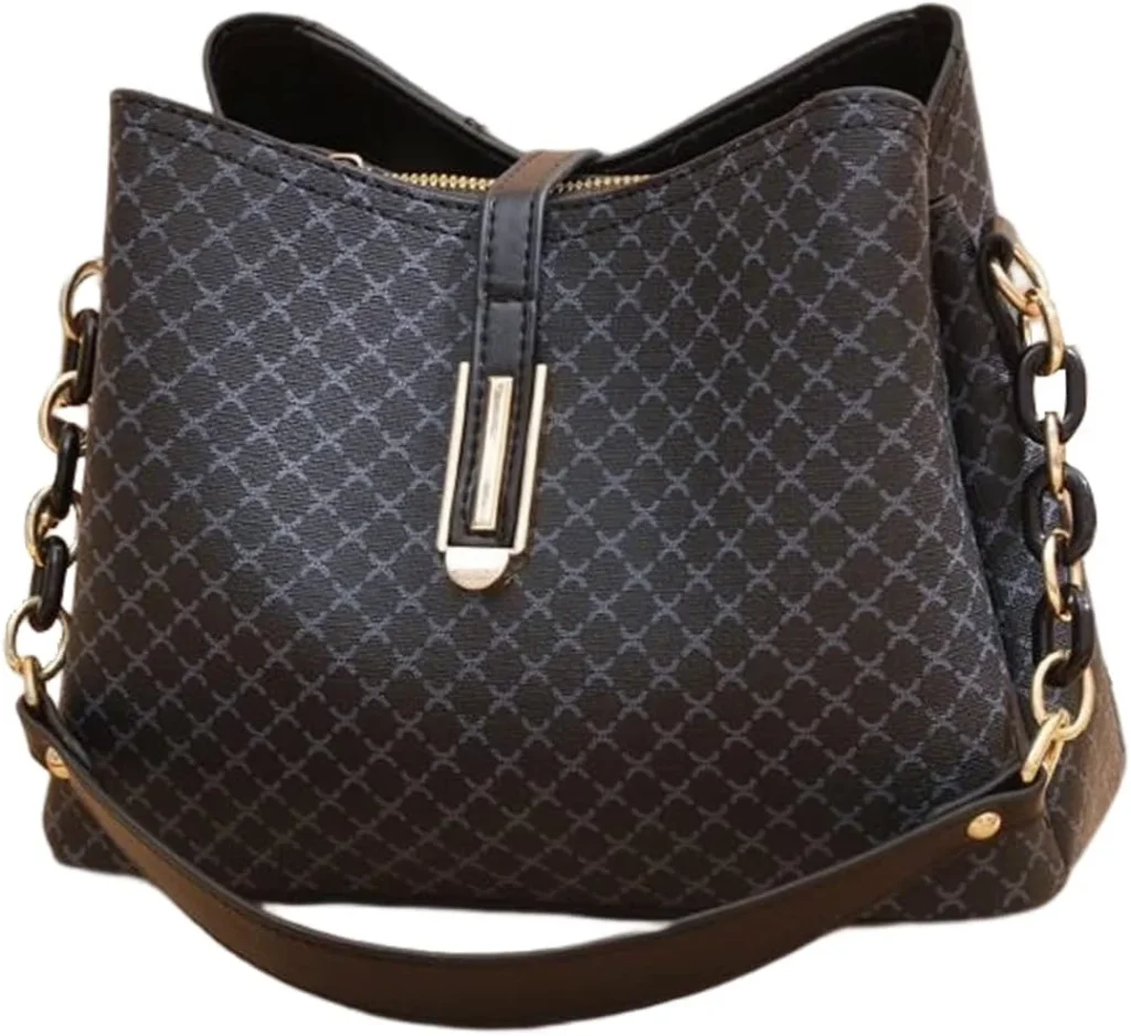 NICOLE & DORIS Women's Top-handle Bags,PU Leather Handbags for Women With Adjustable Long Strap,Retro Cross body Bag for Work Business College Travel