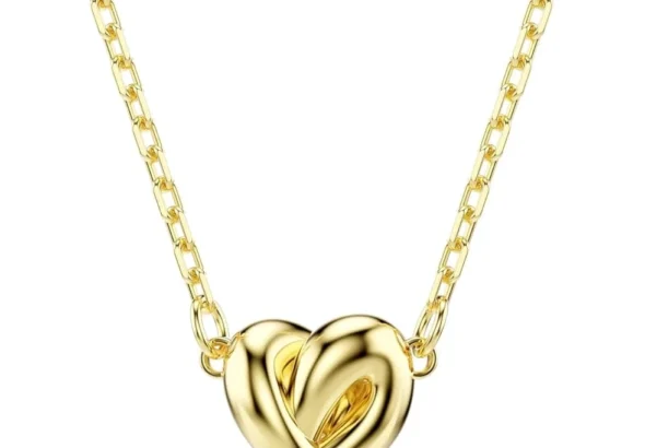 Swarovski Lifelong Round Heart Pendant in White Gold