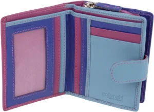 Golunski Leather Compact Purse Wallet RFID Protected Montana Multi