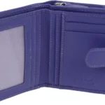 Golunski Leather Compact RFID Purse in Violet