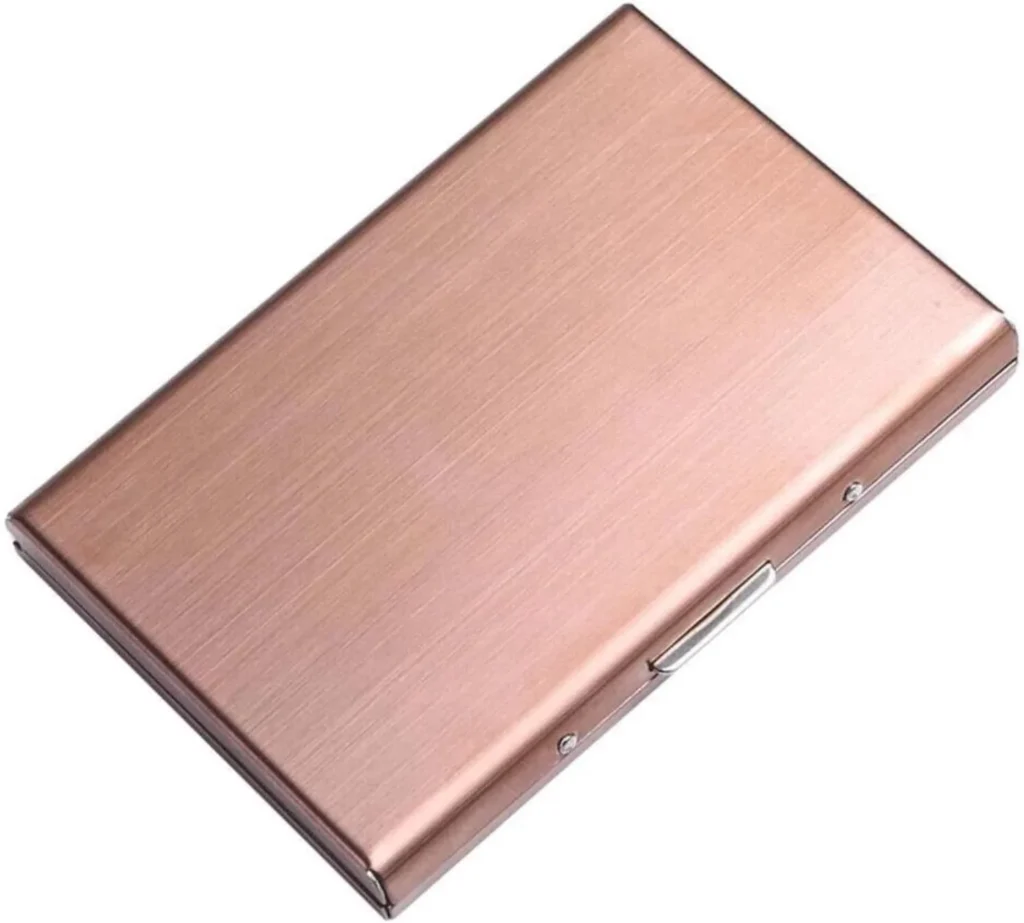 Slim Aluminum RFID Card Holder for Men and Women