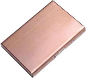 Slim Aluminum RFID Card Holder for Men and Women